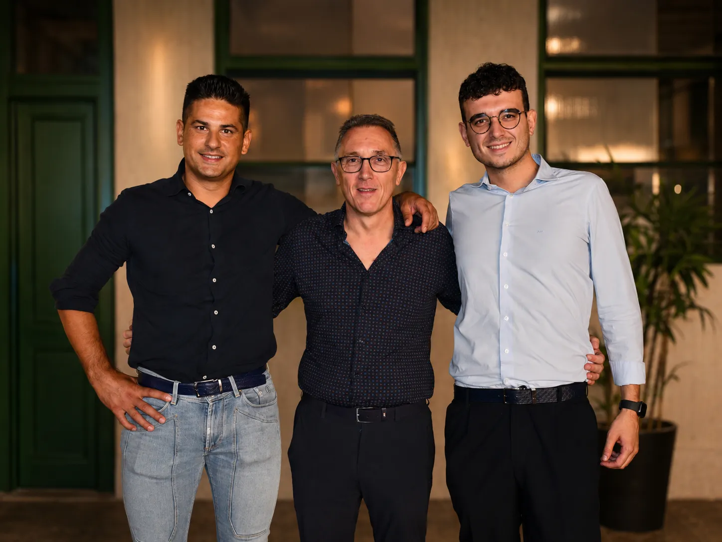 Luca Pepe con Tonio e Antonio Castaldo